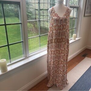 LoveStitch Maxi Dress‎ Bohemian Print Sleeveless V Neck Flowy Boho NWT  Medium